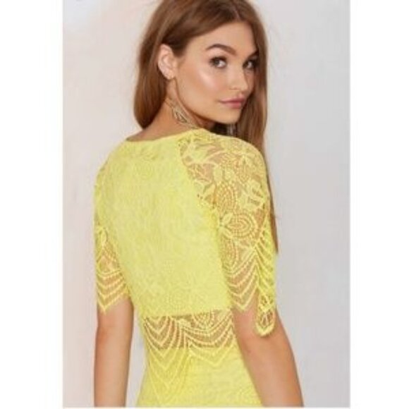 For Love and Lemons Luna Lace Crop Top - Picture 1 of 7